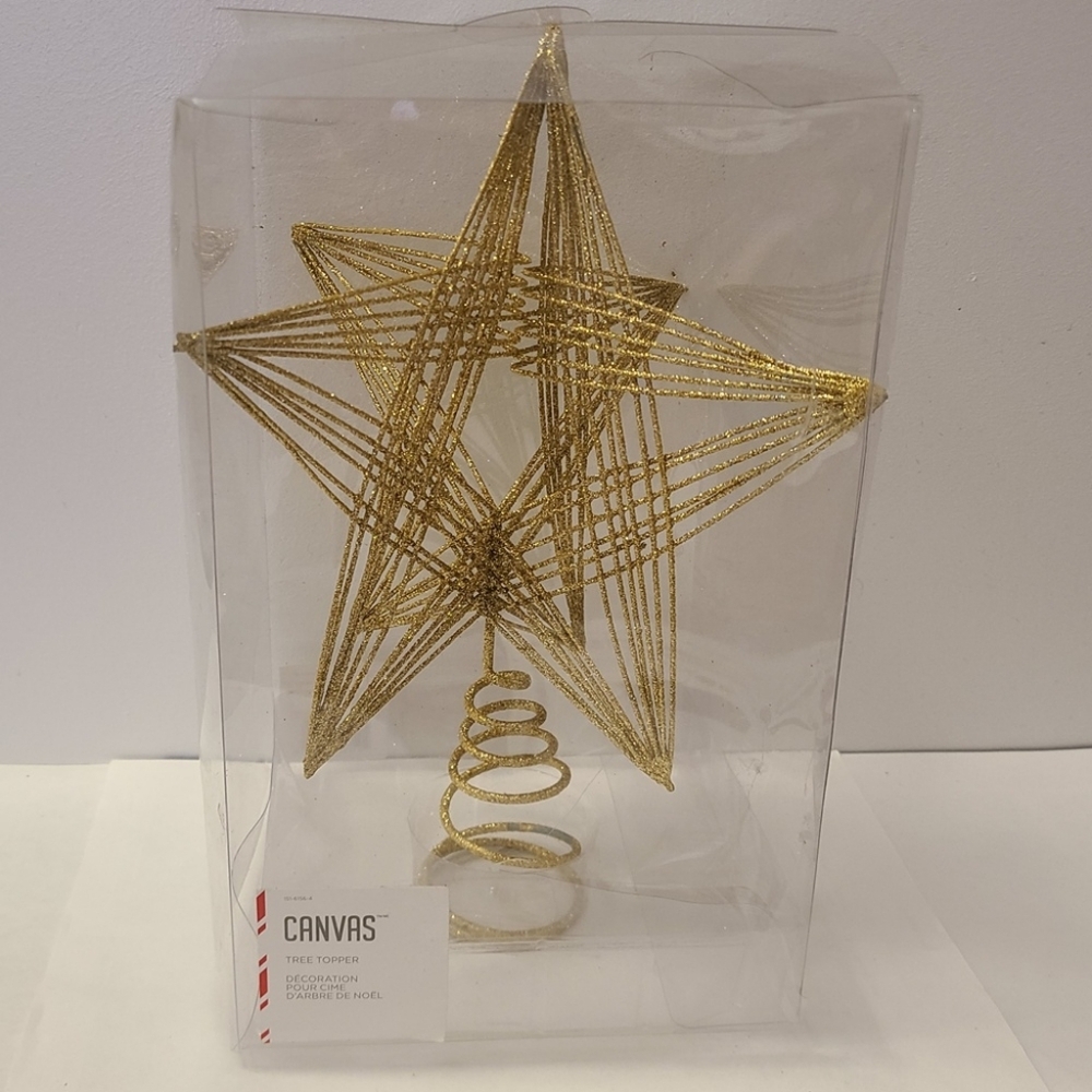 BRAND NEW - 10" Christmas Tree Star Topper - decorations ornaments
